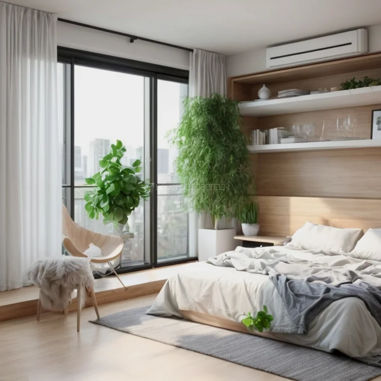 Luxury apartment building at sunset